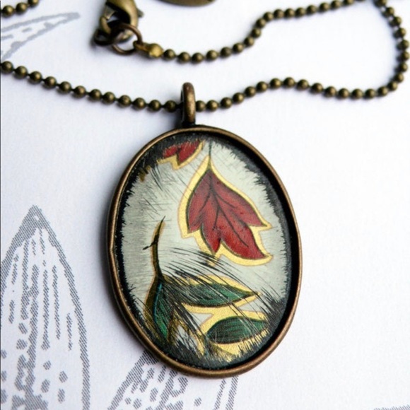 ♡ NWOT Vintage Tin Necklace - Picture 1 of 3